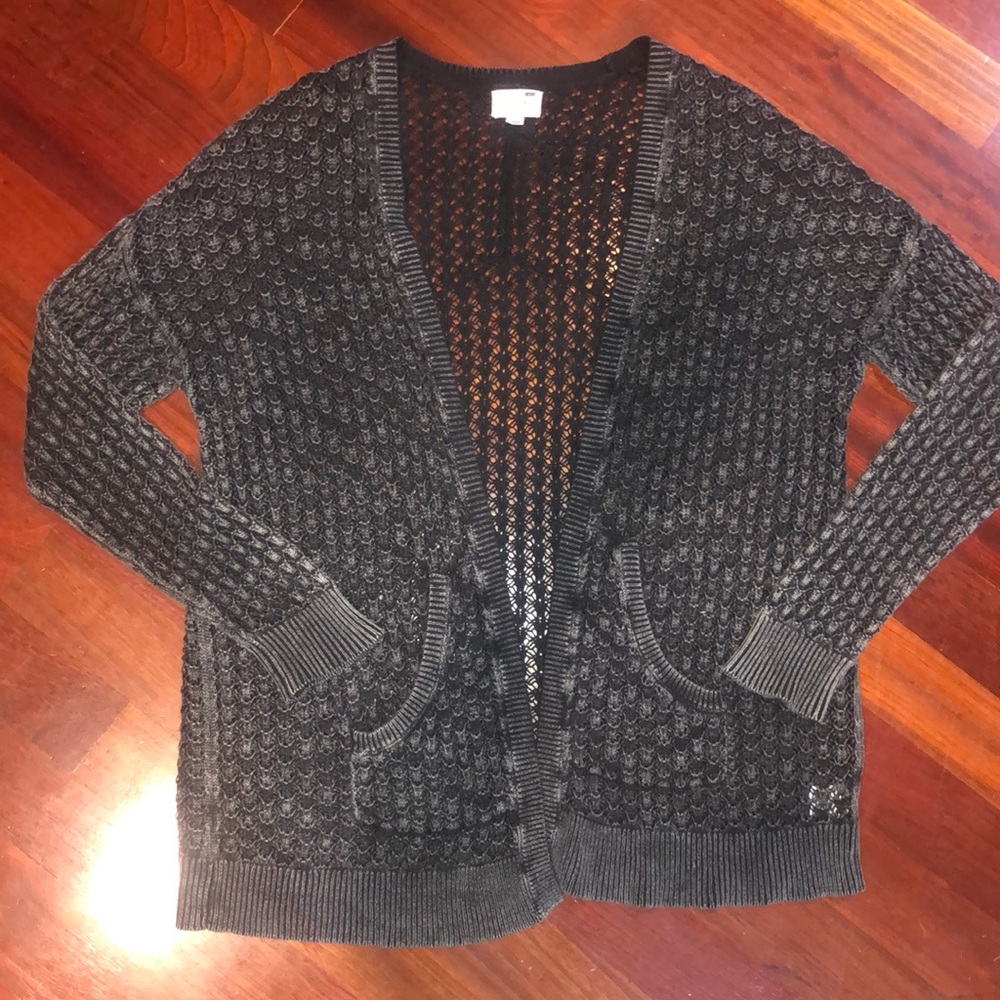 LA Hearts xs/s black cardigan